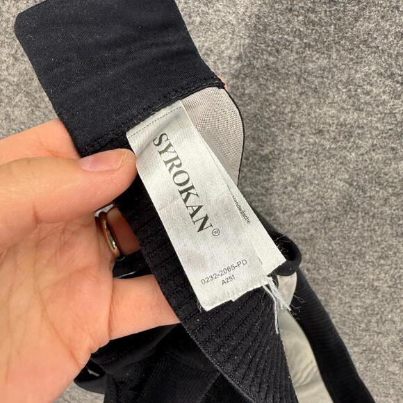 Syrokan Activewear Sport Bra Women 44F Black Sleeveless Racerback Opaque Lined - Picture 3 of 5